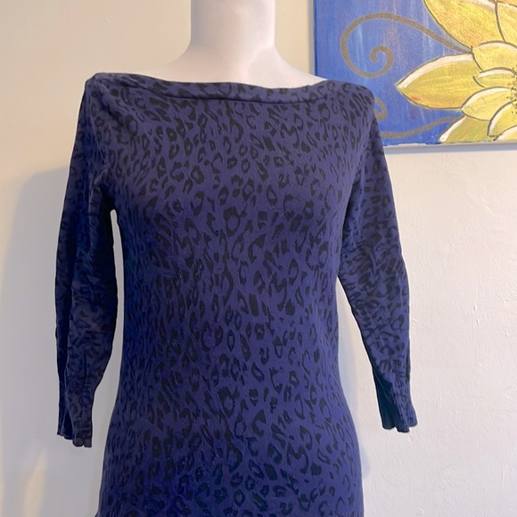 Twenty one- boatneck leopard sweater - Picture 1 of 4